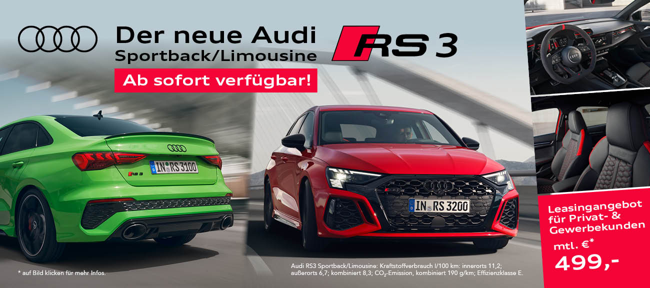 Audi RS3 Sonderleasing