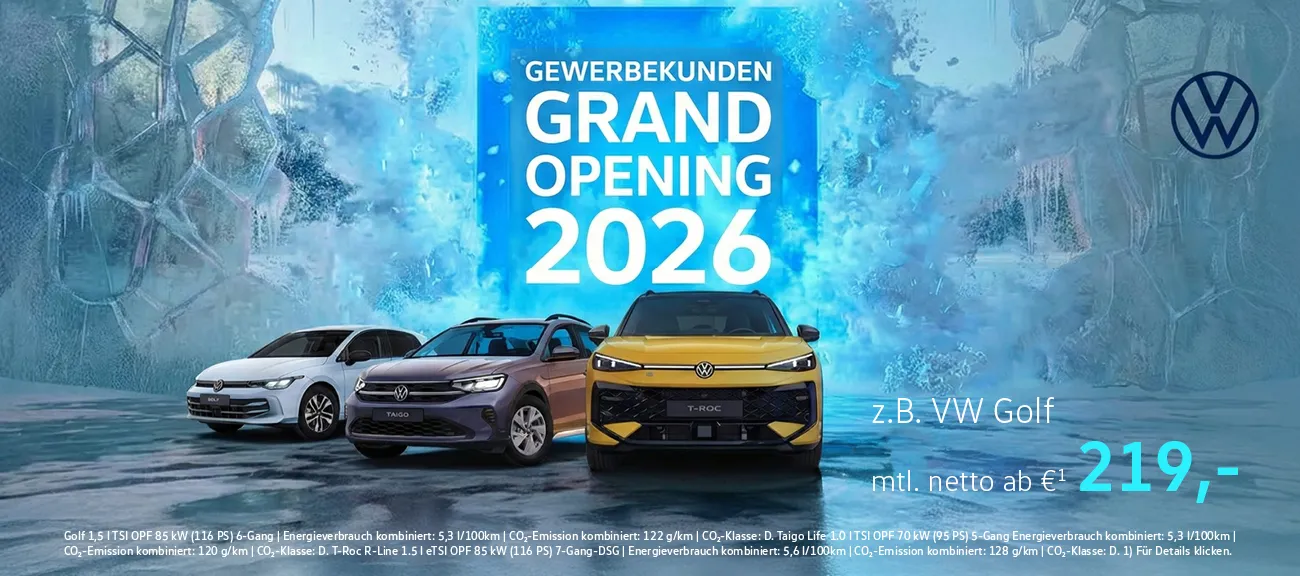 Opening Gewerbekunden