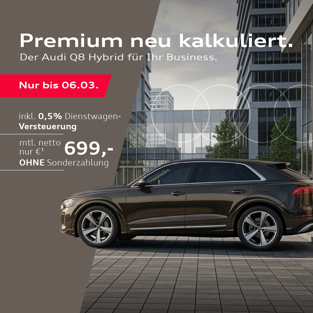 Header Mobil Audi Q8 Hybrid Gewerbe