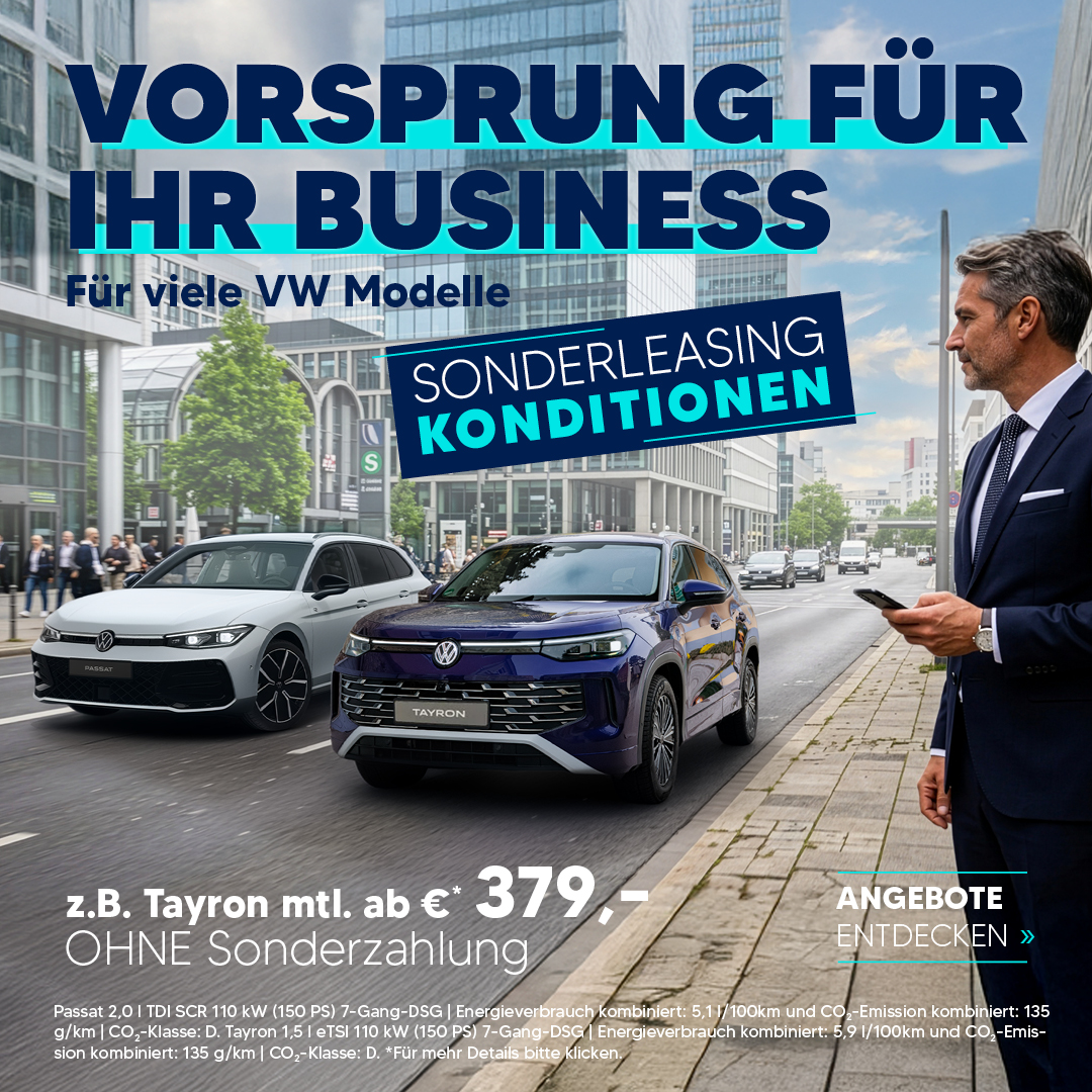 Volkswagen Gewerbeleasing
