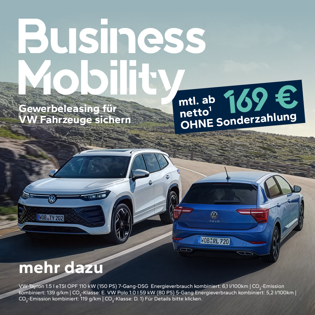 VW Businessleasing Aktion VW Businessleasing Aktion